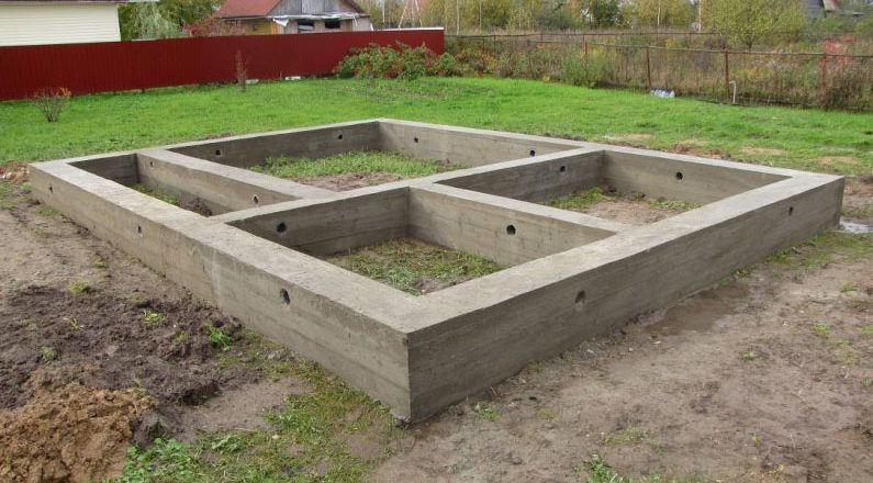Ленточный фундамент для дома из газобетона